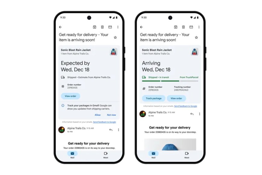 Gmail makes it easier to track upcoming package deliveries