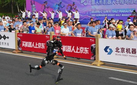 Robots outperform humans at the Beijing half-marathon