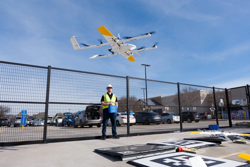 IMAGE CREDITS: ETHAN GOOD/AP CONTENT SERVICES FOR WING DRONE DELIVERY