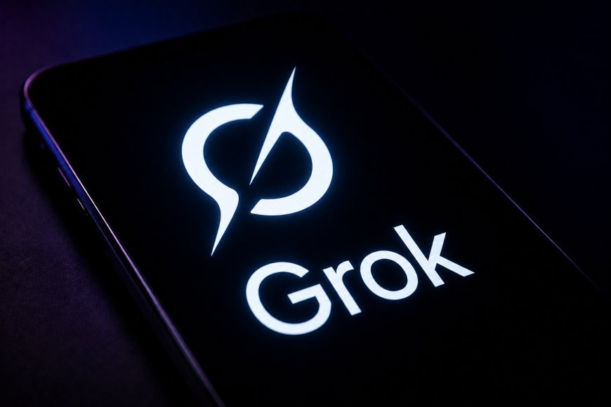 Image Credit: TechAmerica.ai / AI-generated image featuring the Grok logo
